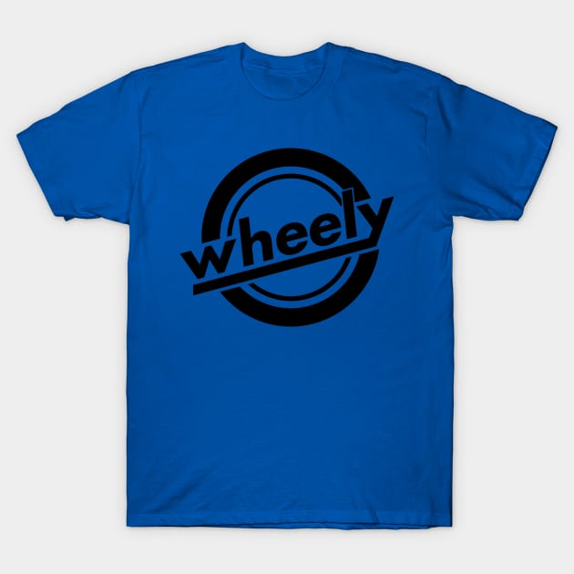 Wheely Logo Black, Front T-Shirt by Wheely